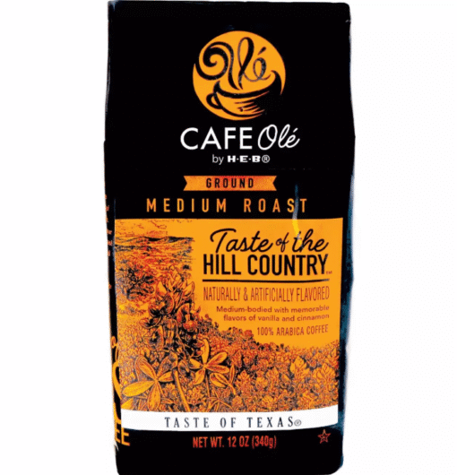 CAFE Olé by H‑E‑B Medium Roast Taste of the Hill Country Ground Coffee 12 oz