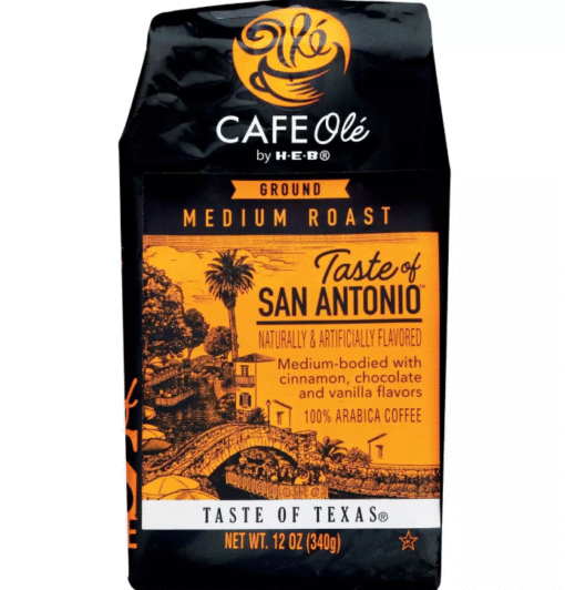 CAFE Olé by H‑E‑B Medium Roast Taste of San Antonio Ground Coffee 12 oz