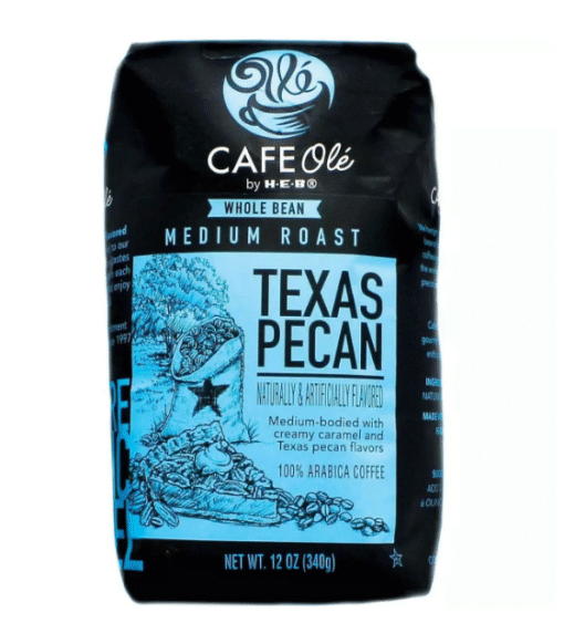 CAFE Olé by H‑E‑B Whole Bean Medium Roast Texas Pecan Coffee 12 oz