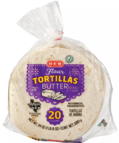 H‑E‑B Butter Flour Tortillas 20 ct