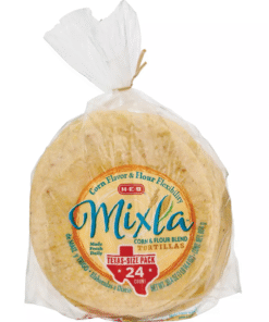 H‑E‑B Mixla Corn & Flour Blend Tortillas - Texas-Size Pack 24ct