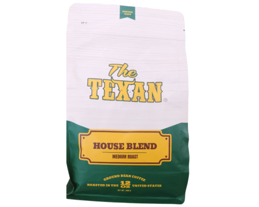 The Texan House Blend Ground Coffee Bag 12 oz